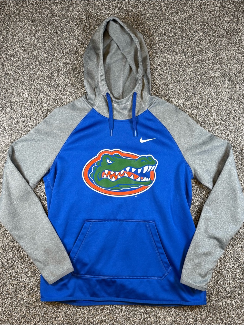 Nike Therma-FIT Florida Gators Mens Medium Hoodie Sweatshirt Blue/Gray SEC